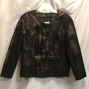 Kim Rogers Petite Black and Bronze Jacket Sz. 12P